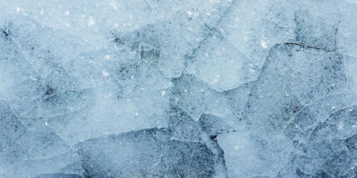 photo of ice on water