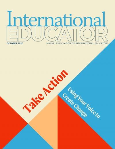 Cover for the October 2020 issue of International Educator