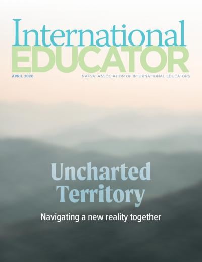 Cover image of the April issue of IE