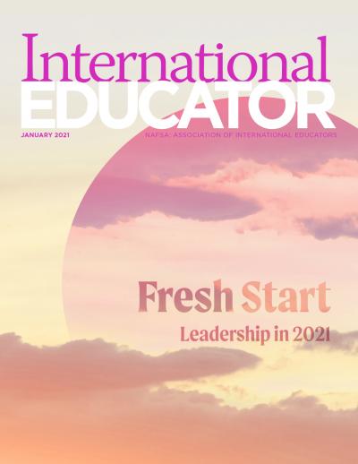 Cover for the January 2021 issue of International Educator