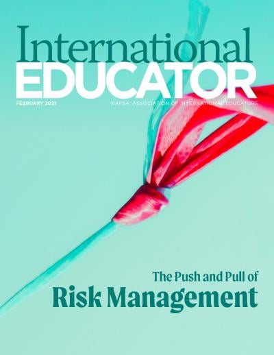 Cover for the February 2021 issue of International Educator