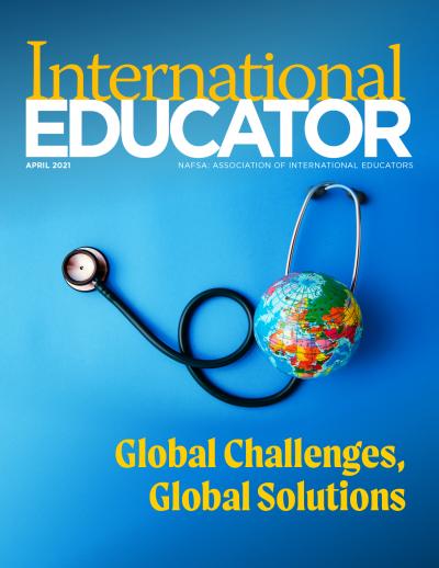 Cover image for the April 2021 issue of International Educator