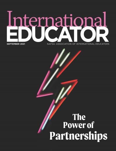 Cover for the September 2021 issue of International Educator