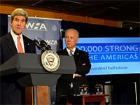 Secretary Kerry Delivers Remarks at the Launch of the 100,000 Strong in the Americas Partnership www.flickr.com/photos/statephotos/12002705736/