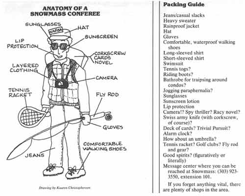 what to bring to NAFSA 1984