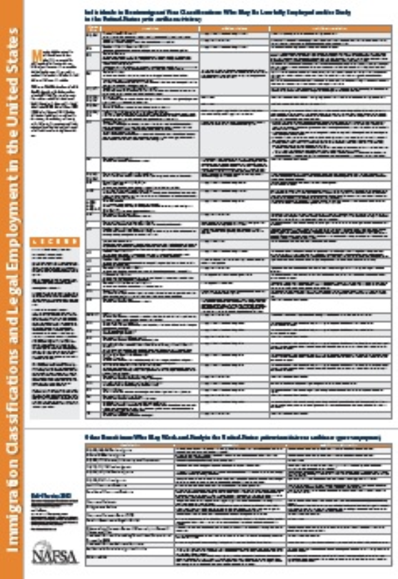 2023 Immigration Classifications Poster