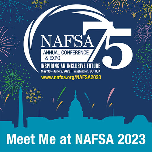 Meet me at NAFSA 2023 small square