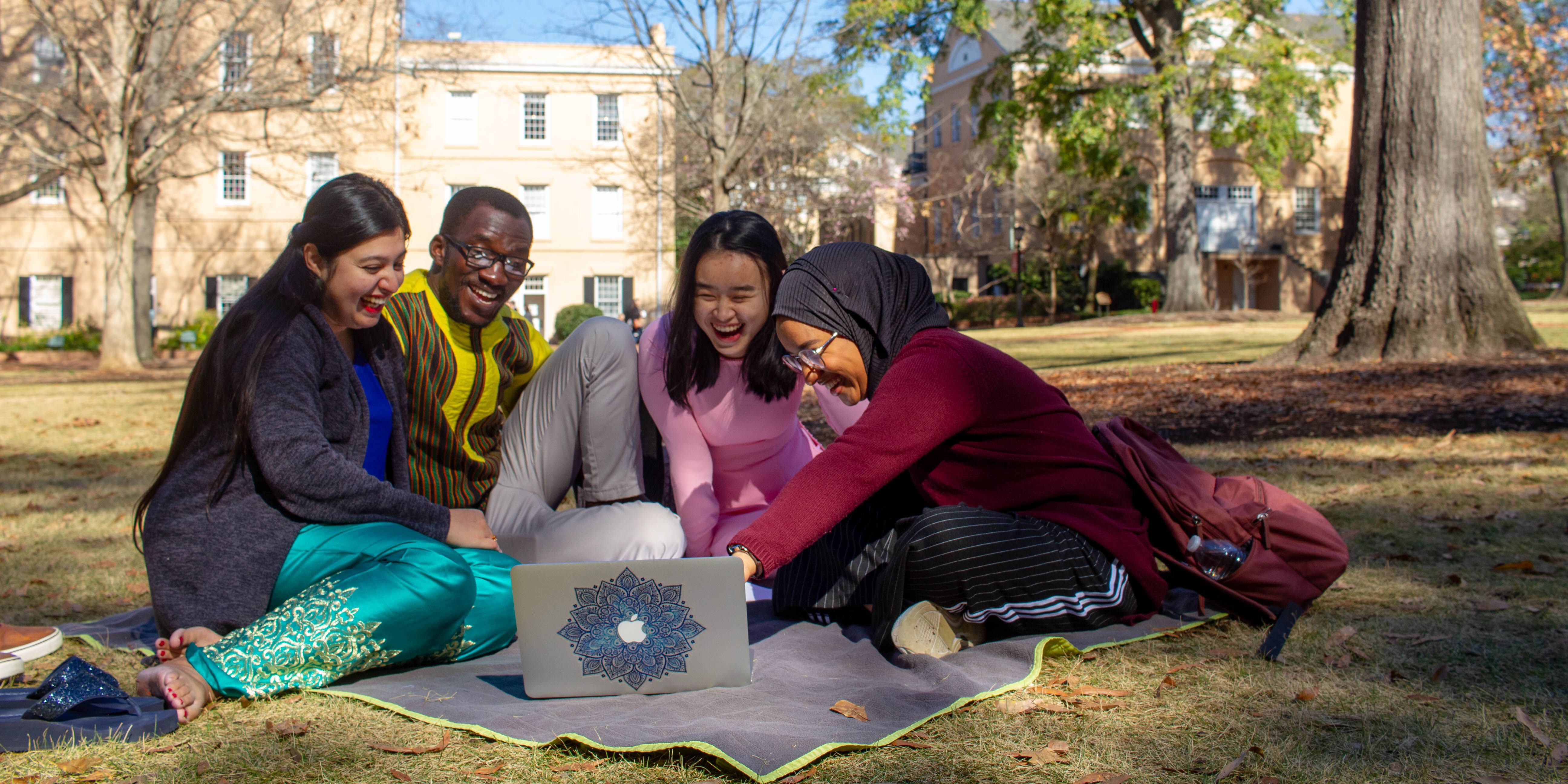 international students on campus at University of South Carolina