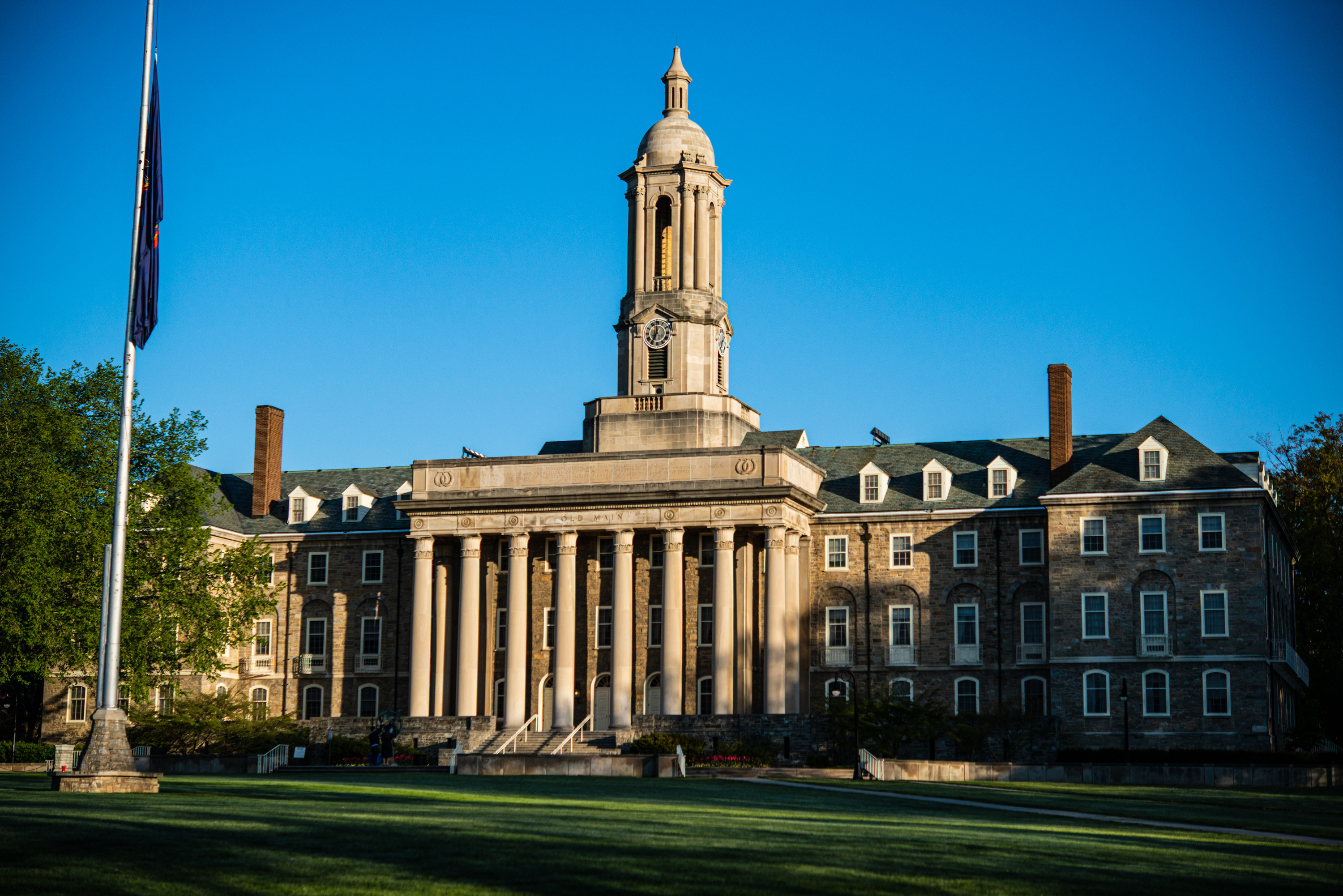 Historic Old Main building at Pennsylvania State