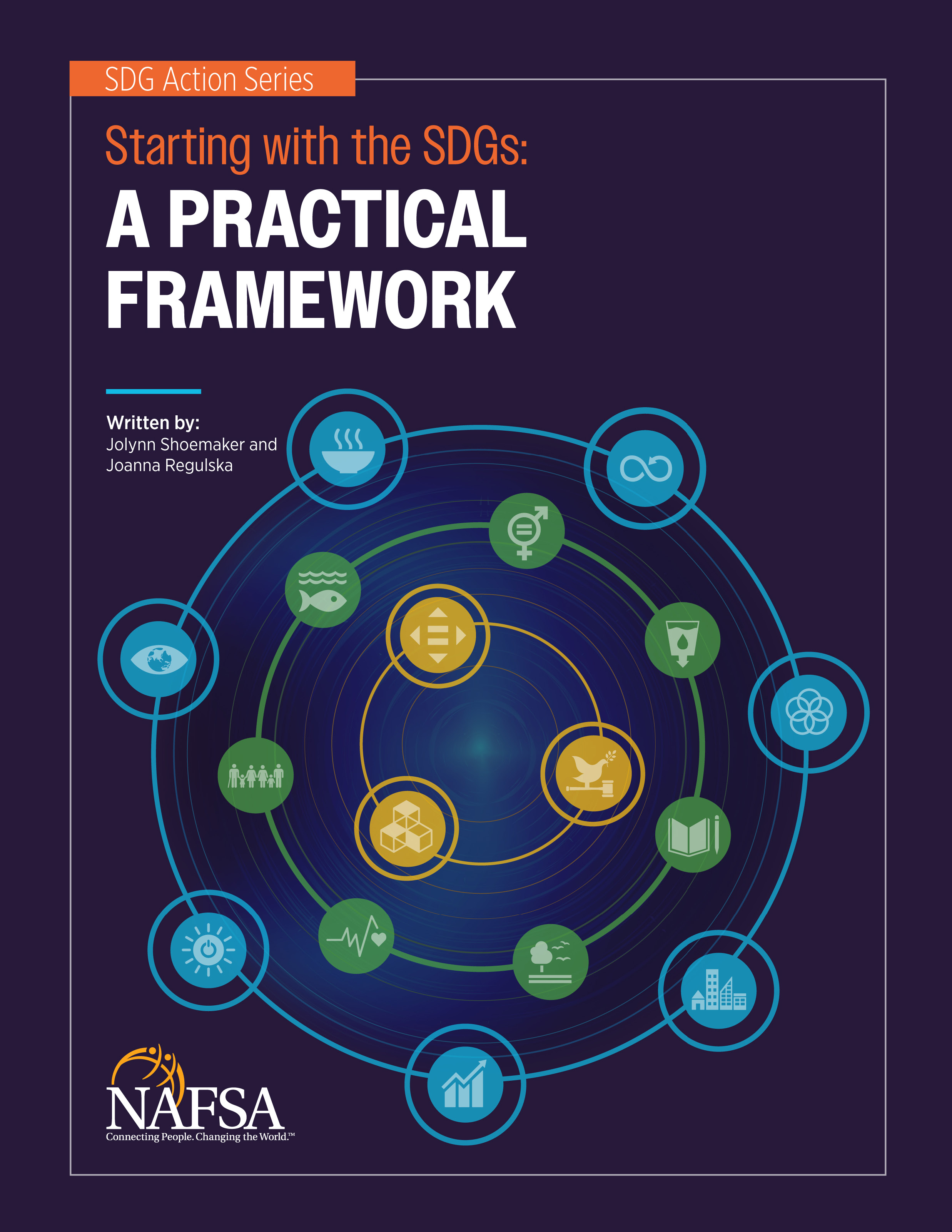 Cover of a publication titled Starting with the SDGs: A Practical Framework