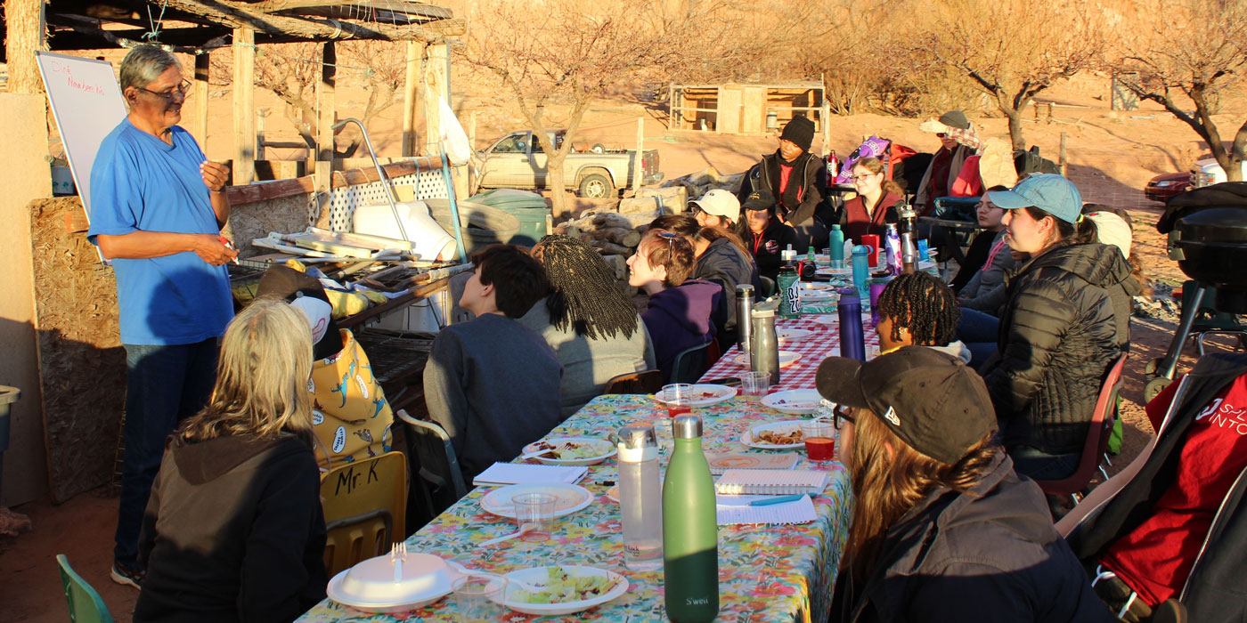 Agnes Scott College students learn the local language