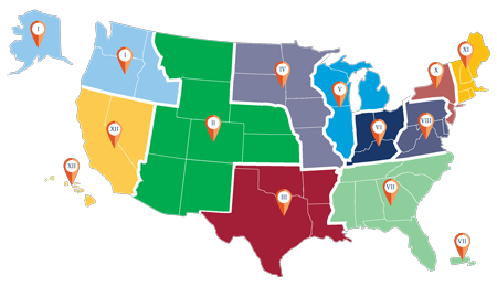 NAFSA Regions map