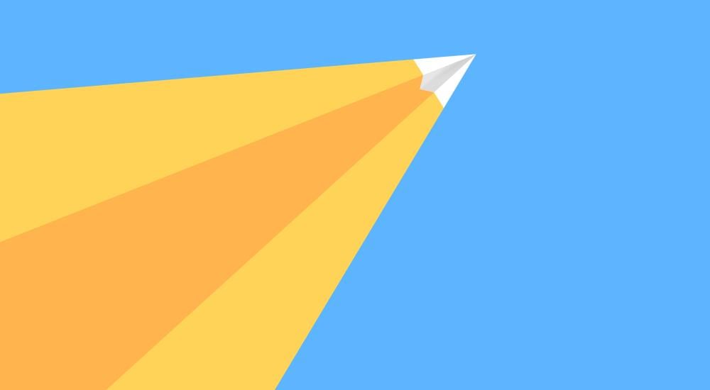 illustration of a paper airplane