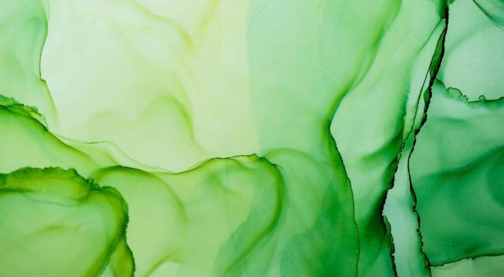 Abstract image of green watercolors
