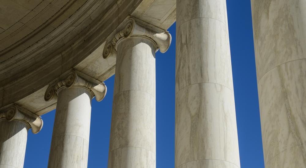 Photo of columns on a building