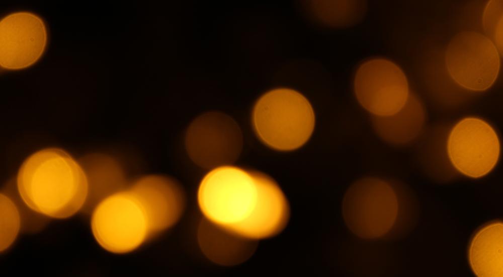 blurry lights against a black background