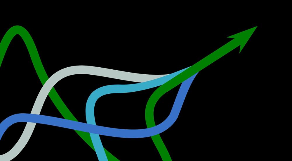 illustration of lines converging