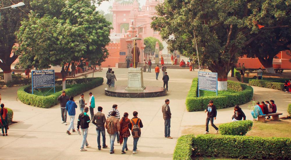The campus of Bannares Hindu University in India