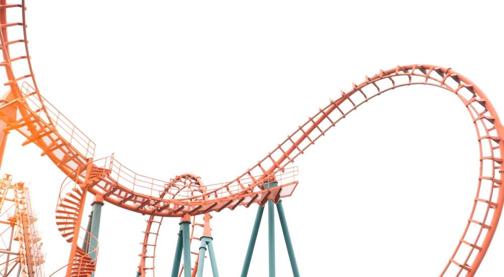 Photo of a rollercoaster