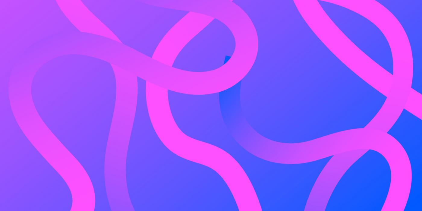 Blue background with pink lines