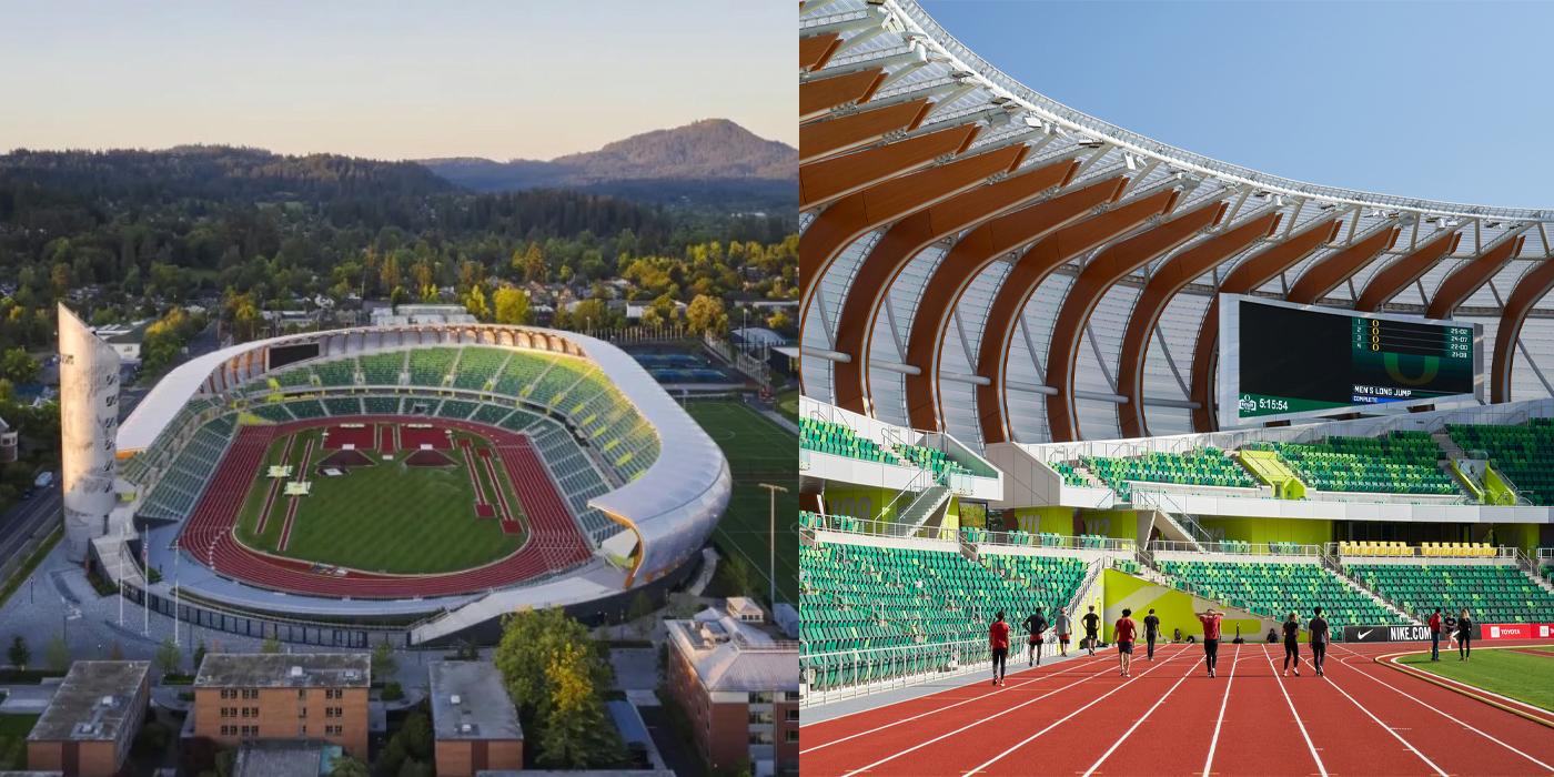 Hayward Field at the University of Oregon
