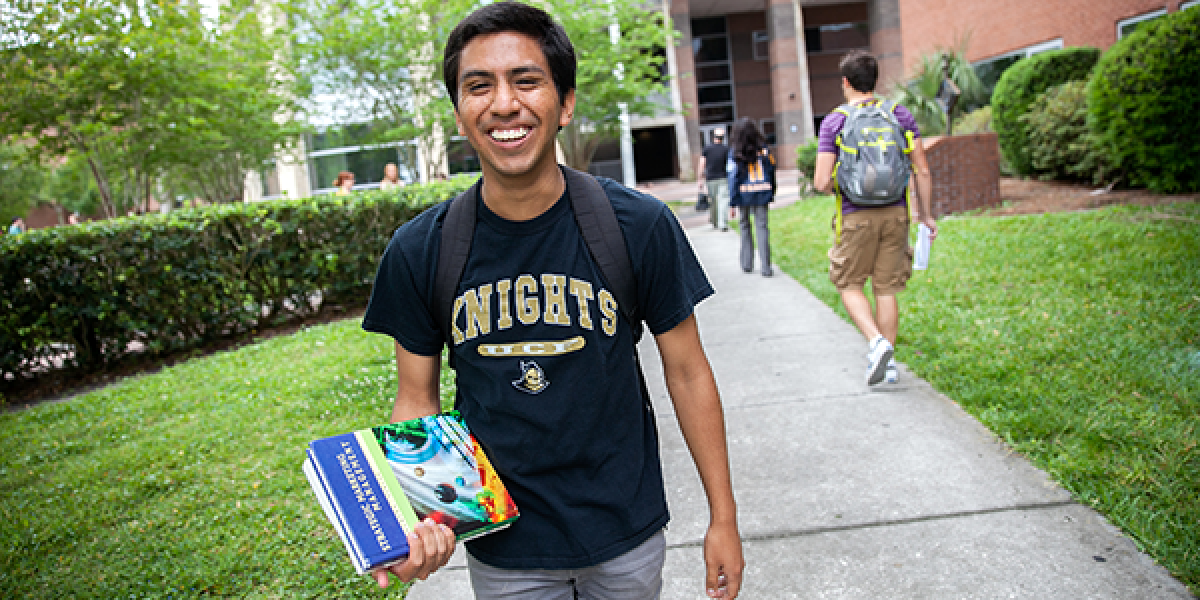 Student on UCF campus