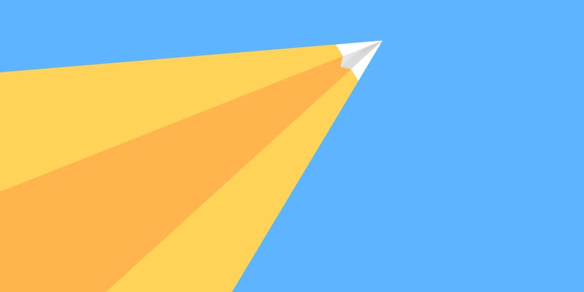illustration of a paper airplane