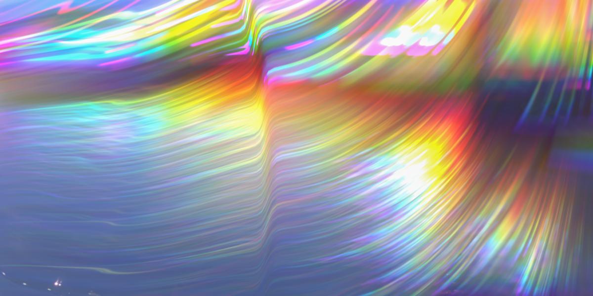 light refracting in multiple colors