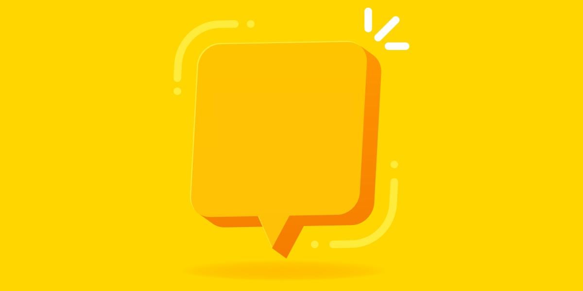 illustration of a speech bubble