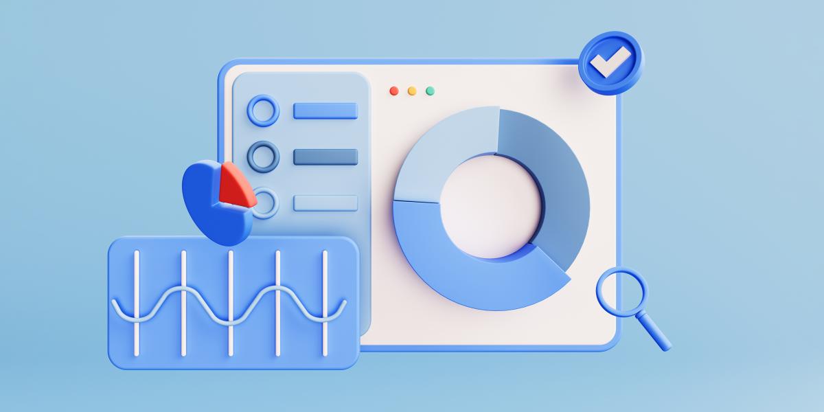 3D illustration of different assessment tools
