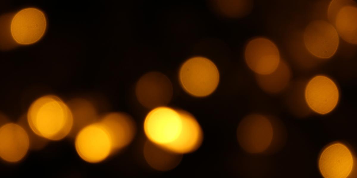 blurry lights against a black background
