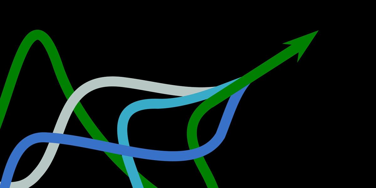 illustration of lines converging