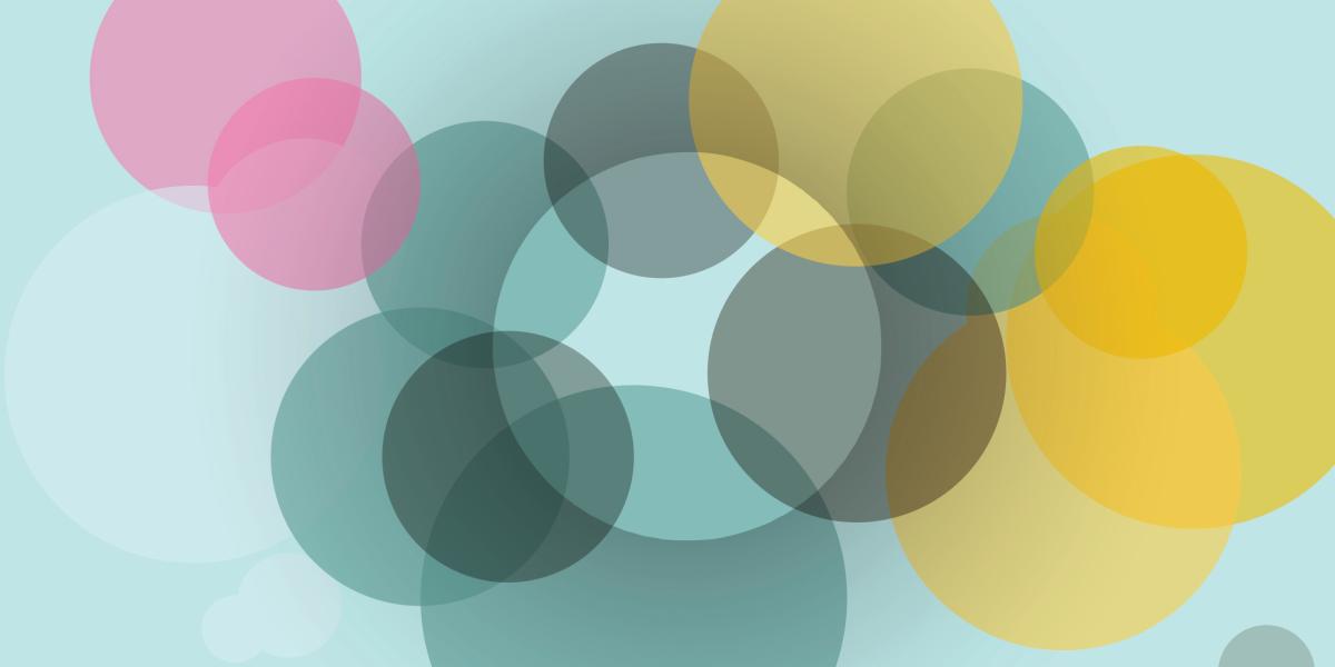 Colored circles overlapping