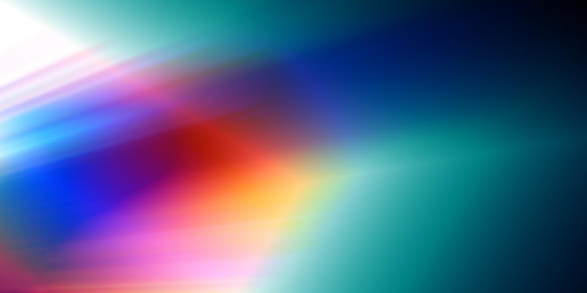 light refracting in multiple colors