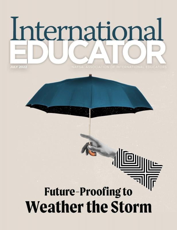 Cover for the July 2022 issue of International Educator