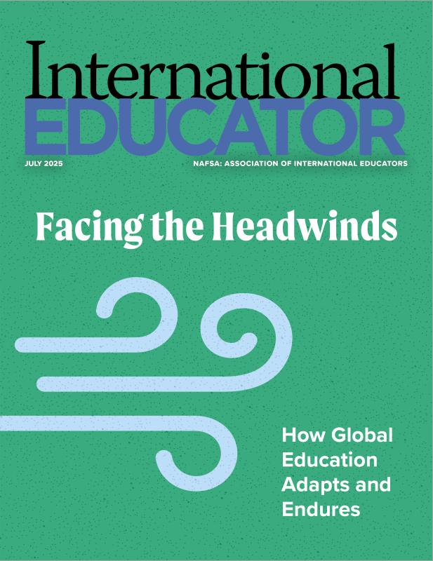 Cover for the July 2025 issue of International Educator magazine
