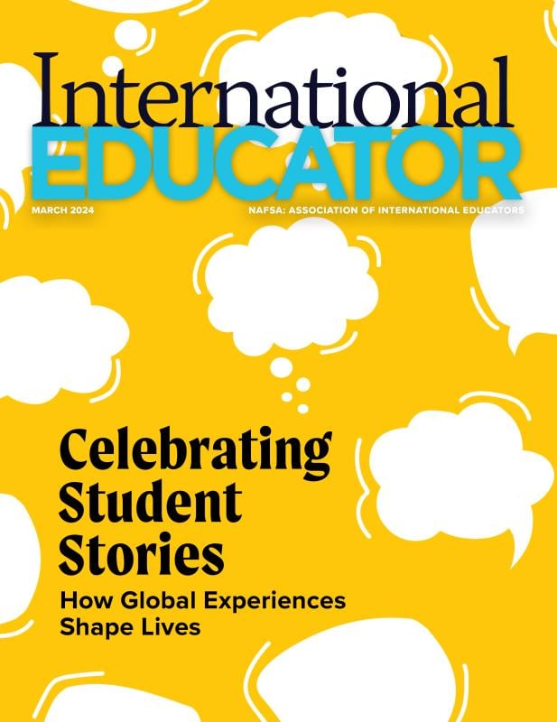Cover for the March 2024 issue of International Educator magazine
