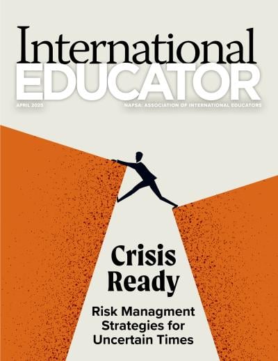 Cover for the March 2025 issue of International Educator magazine