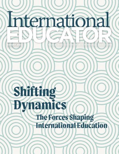 Cover for the August 2022 issue of International Educator