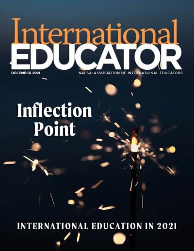 Cover for the December 2021 issue of International Educator