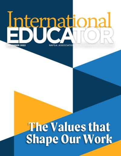Cover for the December 2022 issue of International Educator