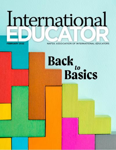 Cover for the February 2022 issue of International Educator