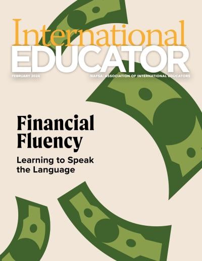 Cover for the February 2024 issue of International Educator magazine