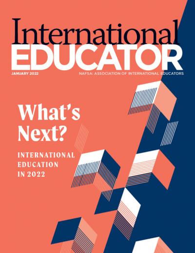 Cover for the January 2022 issue of International Educator