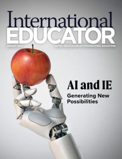 The cover of the IE Magazine