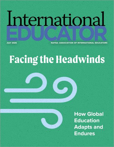 Cover for the July 2025 issue of International Educator magazine