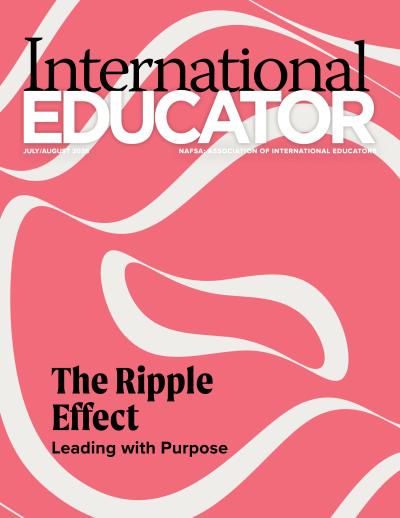 Cover for the July/August issue of International Educator magazine