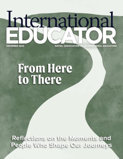 Cover for the December 2023 cover of International Educator magazine