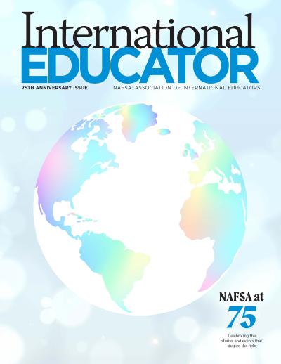 Cover for the June 2023 cover of International Educator magazine