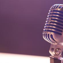 Old fashioned microphone